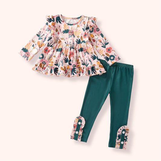 Cozy Botanicals Pant Set