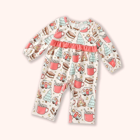 Camping Crew Girl Romper