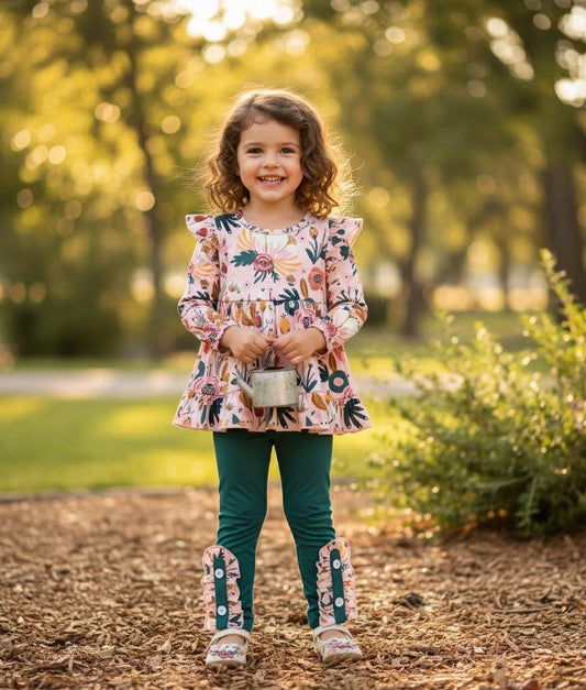 Cozy Botanicals Pant Set